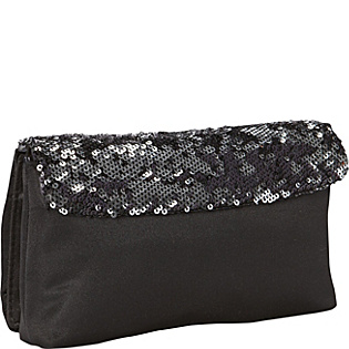Satin Sequined Clutch