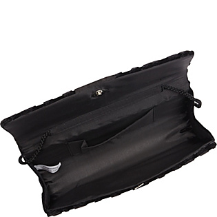 Faux Horse Hair Zebra Print Clutch
