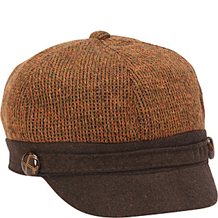 Knit Mix Newsboy Cap