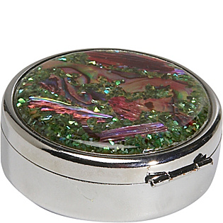 Mother of Pearl Round Pill Box