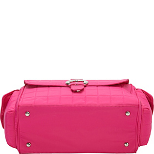 Quilted Nylon Buckle Diaper Bag