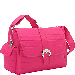 Quilted Nylon Buckle Diaper Bag