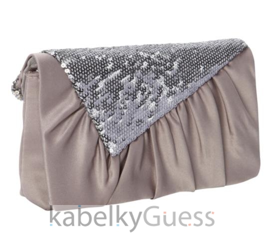 Satin Sequined Clutch